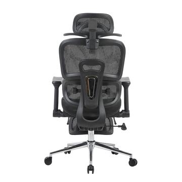 Кресло офисное TopChairs Stich с оттоманкой черный