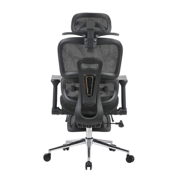 Кресло офисное TopChairs Stich с оттоманкой черный