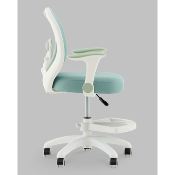 Кресло TopChairs Spaceman мятный с подставкой для ног