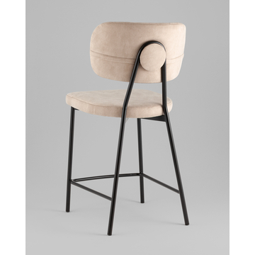 Стул полубарный Ханна иск.замша бежевый 2 шт.