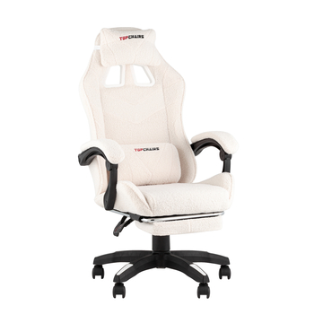 Кресло спортивное TopChairs MG-7019 букле белый
