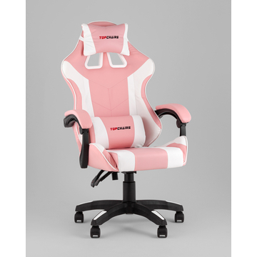 Кресло спортивное TopChairs MG-7035 розово-белый