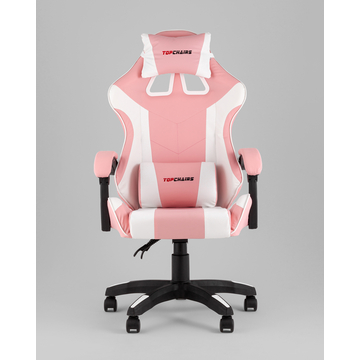 Кресло спортивное TopChairs MG-7035 розово-белый