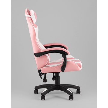 Кресло спортивное TopChairs MG-7035 розово-белый