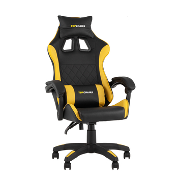 Кресло спортивное TopChairs MG-7043 черно-жёлтый