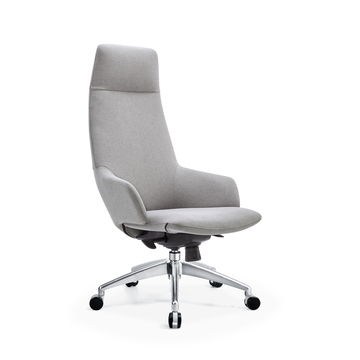 Кресло руководителя TopChairs Bow в ткани серый