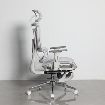 Кресло офисное TopChairs Nimbus белая сетка белый пластик