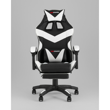 Кресло спортивное TopChairs MG-7019 черно-белый