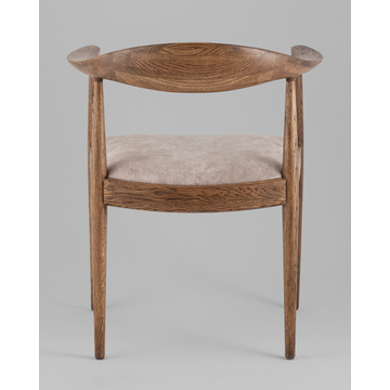 Стул Мокку массив дуба терра велюр латте