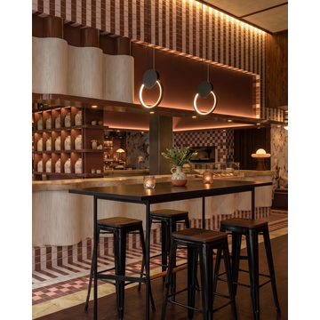 Стол барный Knobb 120*60 черный