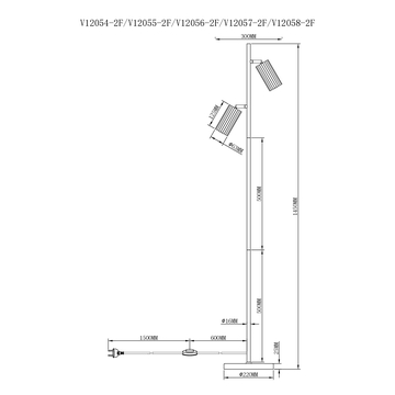Торшер Moderli V12057-2F Cora