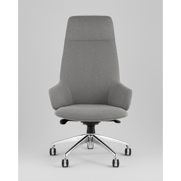 Кресло руководителя TopChairs Bow в ткани серый