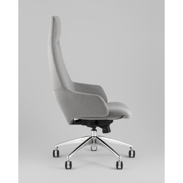Кресло руководителя TopChairs Bow в ткани серый