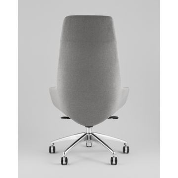 Кресло руководителя TopChairs Bow в ткани серый