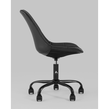 Стул офисный Гирос экокожа черный