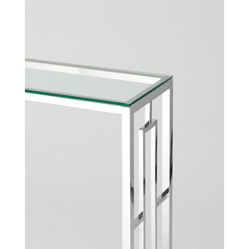 Консольный столик БРУКЛИН 115*30 серебро