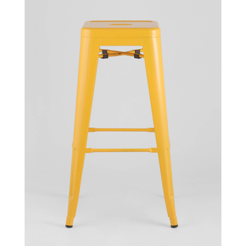 Табурет барный TOLIX желтый глянцевый металл