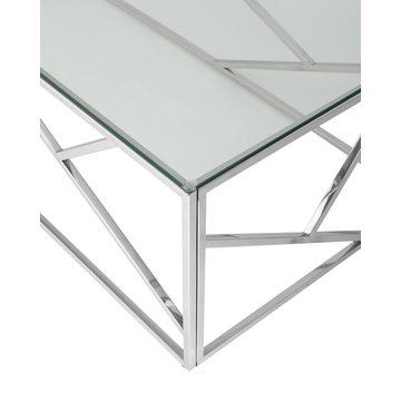 Журнальный стол 120*60 АРТ ДЕКО серебро