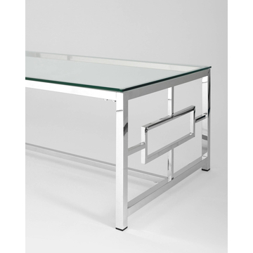 Журнальный стол 120*60 БРУКЛИН серебро