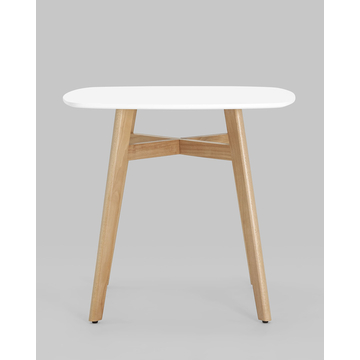 Обеденная группа стол Target 80*80, 4 стула Валенсия велюр темно-зеленый