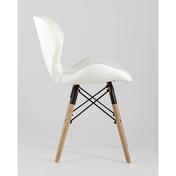 Обеденная группа стол Target 80*80, 4 стула Бон экокожа белый