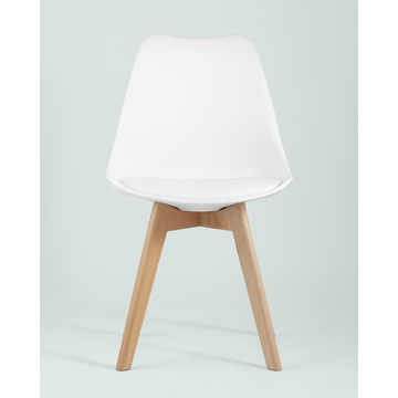 Обеденная группа стол Target 80*80, 4 стула FRANKFURT белый