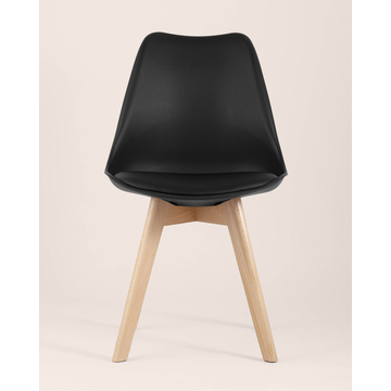 Обеденная группа стол Target 80*80, 4 стула FRANKFURT черный