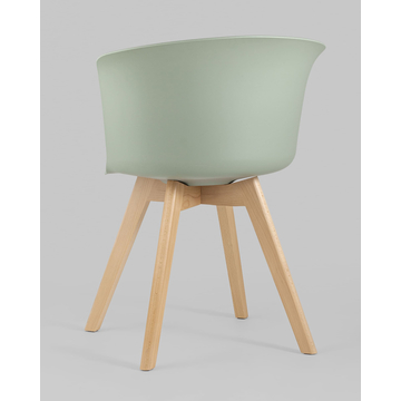 Стул Blossom с подушкой серо-зеленый