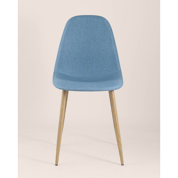 Обеденная группа стол Target 80*80, 4 стула Валенсия голубой