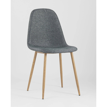 Обеденная группа стол Target 80*80, 4 стула Валенсия темно-серый