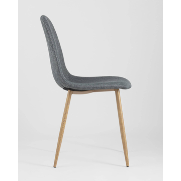 Обеденная группа стол Target 80*80, 4 стула Валенсия темно-серый