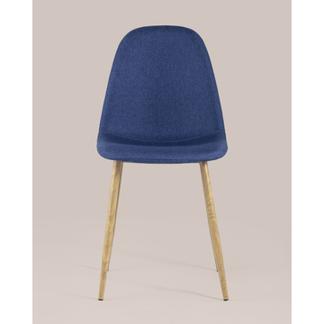 Обеденная группа стол Target 80*80, 4 стула Валенсия темно-синий