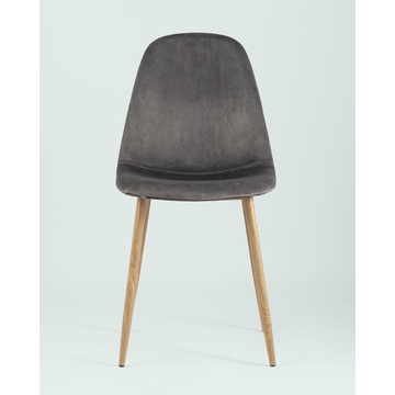 Обеденная группа стол Target 80*80, 4 стула Валенсия велюр серый