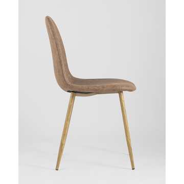 Обеденная группа стол Target 80*80, 4 стула Валенсия винтаж коричневый