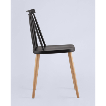 Стул Морган пластиковый черный