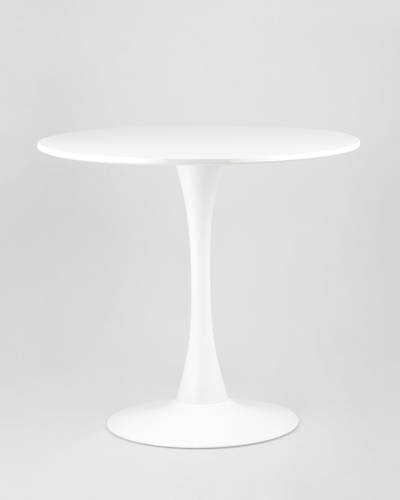 Обеденная группа стол Tulip D80 белый, стулья SIMPLE DSW белые 2 шт.