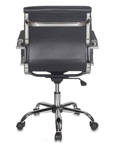 Кресло руководителя Бюрократ CH-993-LOW/BLACK низкая спинка черный искусственная кожа крестовина хро