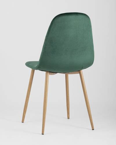 Обеденная группа Освальд, стулья Валенсия велюр темно-зеленый