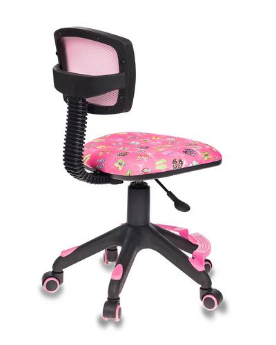 Кресло детское Бюрократ CH-299-F/PK/FLIPFLOP_P подставка для ног спинка сетка розовый сланцы