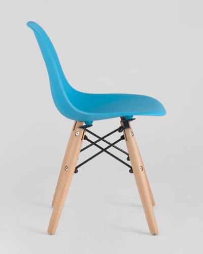 Комплект детский стол DSW, 3 голубых стула