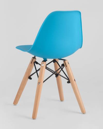 Комплект детский стол DSW, 4 голубых стула