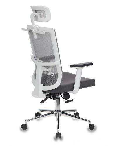 Кресло руководителя Бюрократ MC-W612-H/GR/GRAFIT серый BM-10 сиденье серый BAHAMA сетка/ткань крестовина хром