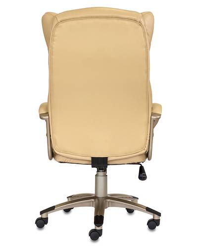 Кресло руководителя Бюрократ CH-879Y/BEIGE бежевый искусственная кожа (пластик золото)