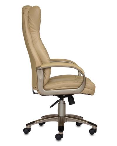 Кресло руководителя Бюрократ CH-879Y/BEIGE бежевый искусственная кожа (пластик золото)