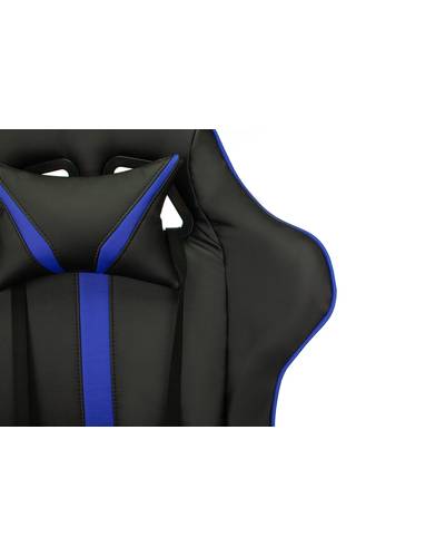 Кресло игровое Бюрократ VIKING ZOMBIE A4 BL черный/синий искусственная кожа