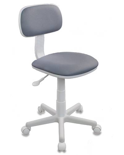 Кресло детское Бюрократ CH-W201NX/15-48 серый 15-48 (пластик белый)