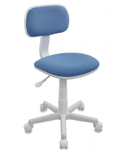 Кресло детское Бюрократ CH-W201NX/26-24 голубой 26-24 (пластик белый)