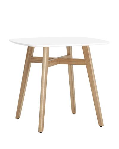 Кухонный белый стол из массива