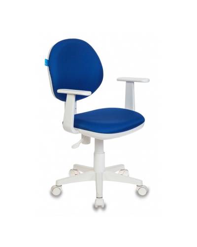 Кресло детское Бюрократ CH-W356AXSN/15-10 темно-синий 15-10 колеса белый (пластик белый)