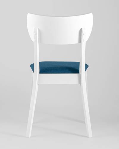 Обеденная группа стол Rondo, стулья Tomas White синие